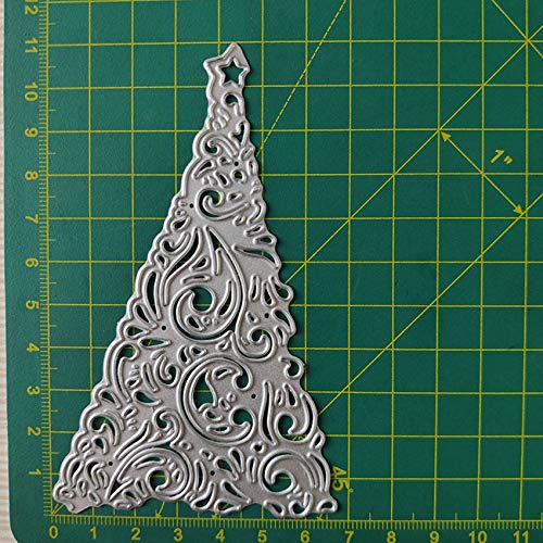 Christmas Star Tree Metal Crafts Cutting Die Cuts, DIY Crafts Template Christmas Tree Scrapbook Cards Cutting Dies Cut Stencils for DIY Embossing Card Making Decorative Paper Dies Scrapbooking