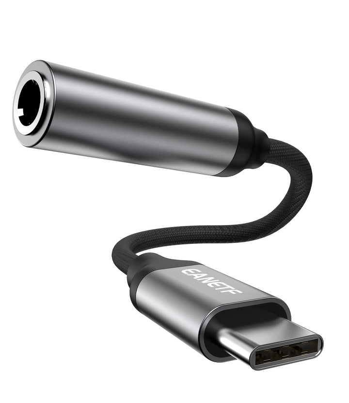 Eanetf USB C to 3.5mm Audio Adapter Type C Female Headp