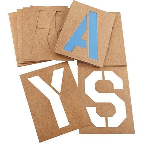 Duro by Graphic Products Stencil-It Oil Board Stencil Set, 6