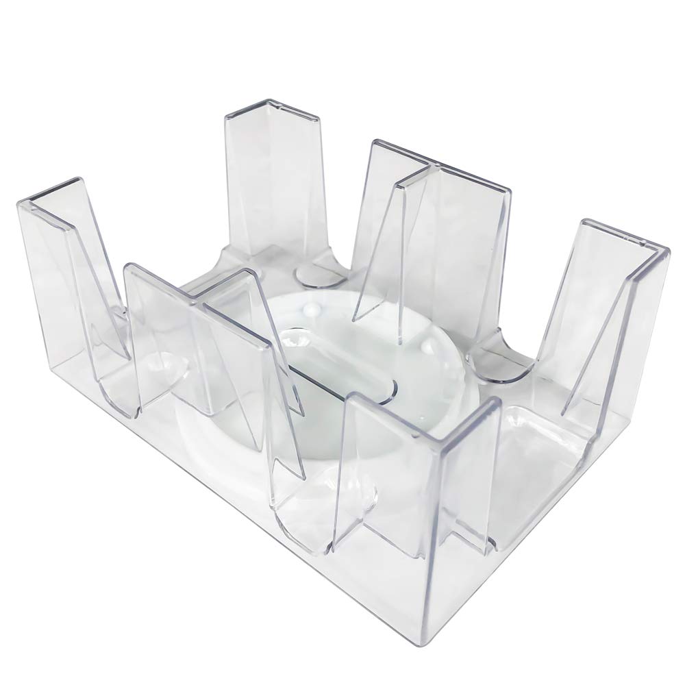 6 Deck Revolving Rotating Canasta Playing Card Tray