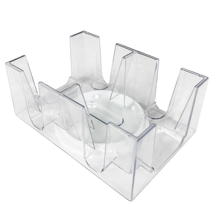 6 Deck Revolving Rotating Canasta Playing Card Tray