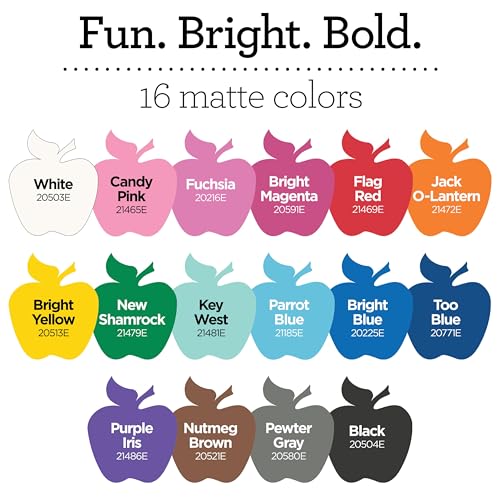 , Vibrant Spectrum Collection Acrylic Craft Paint, PROMOABIII, 2 fl oz each, 16 assorted matte colors, 16 count