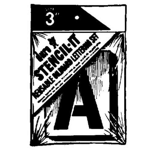 Duro by Graphic Products Stencil-It Oil Board Stencil Set, 6