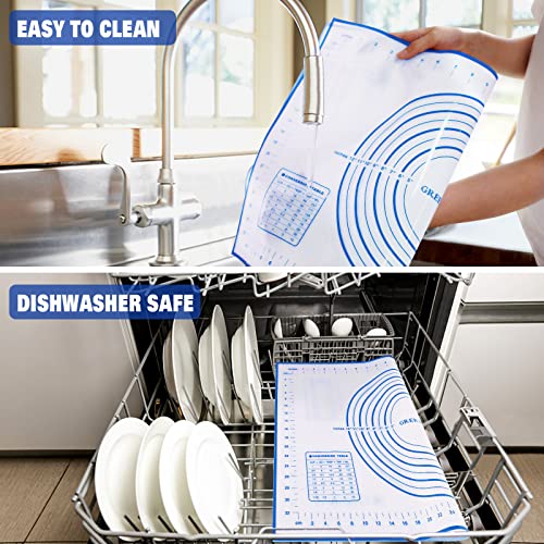 Large Silicone Pastry Mat Extra Thick Non Stick Baking 