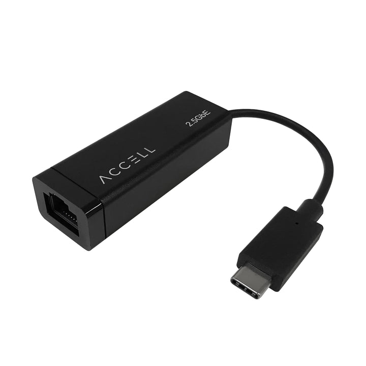Accell USB-C to 2.5G Ethernet Adapter - USB Type C to RJ45 2.5Gbps high Speed LAN Converter, Compatible with Microsoft Office, MacBook, Thunderbolt 3, USB 3. 0 (U187B-007B-2)