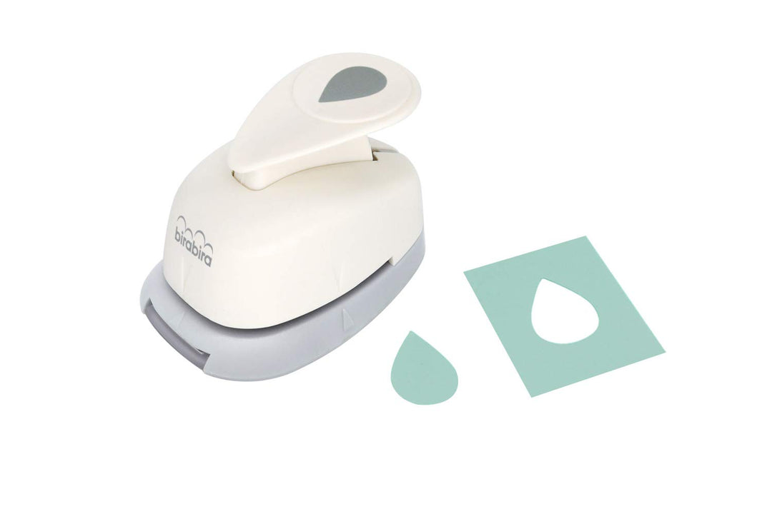 Bira Craft 5/8 inch Tear Drop 2 Droplets Shape Lever Action Craft Punch for Paper Crafting Scrapbooking