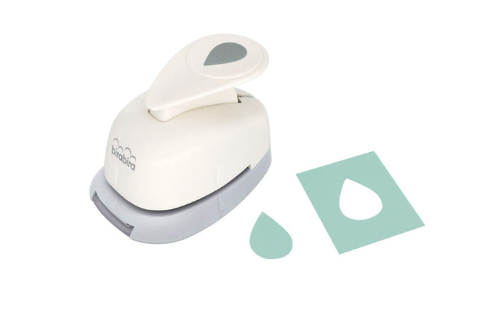 Bira Craft 5/8 inch Tear Drop 2 Droplets Shape Lever Action Craft Punch for Paper Crafting Scrapbooking