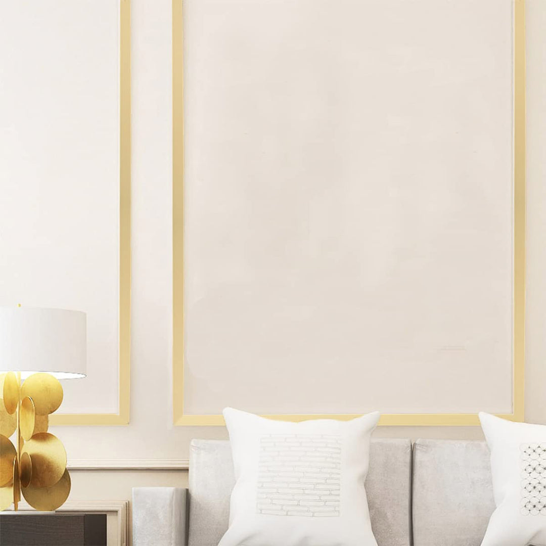 Flexible Molding &amp; Wall Trim | Peel and Stick Design | Ceiling, Floor, Mirror, Corner, Wardrobe, Cabinet and Auto Trim, 16.4 ft x 0.26 inch