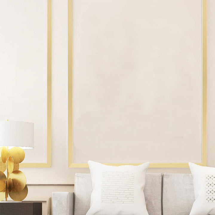Flexible Molding &amp; Wall Trim | Peel and Stick Design | Ceiling, Floor, Mirror, Corner, Wardrobe, Cabinet and Auto Trim, 16.4 ft x 0.26 inch