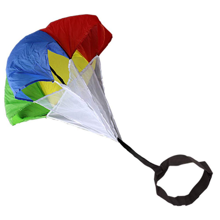 Multicolor Resistance Parachute - 43 inch Running Drag Chute with Adjustable Waist Strap for Kids Youth Power Speed Training