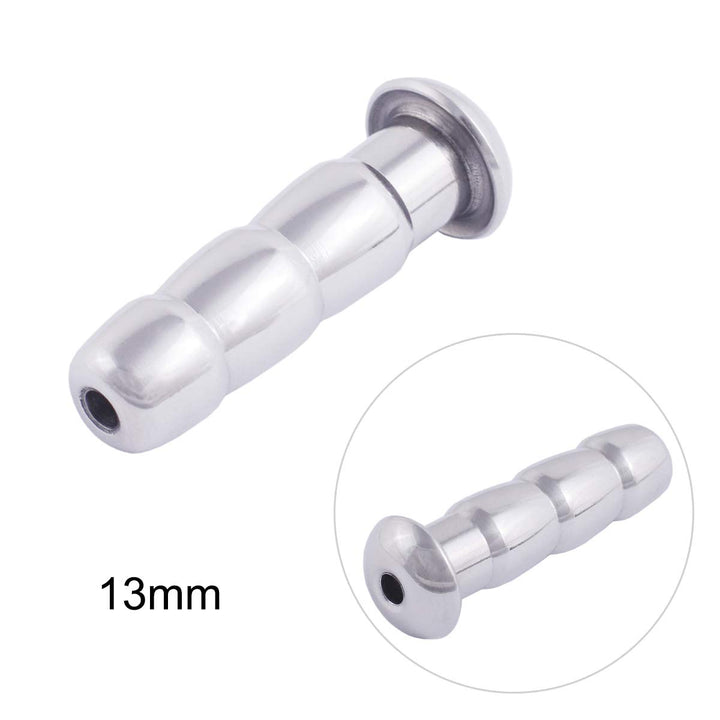TERNENCE Urinary Plug 50mm Long Stainless Steel Catheters Male Sound urethral Dilator Inserts Penis Plug for Men, 14 Sizes Optional G013 (13mm)