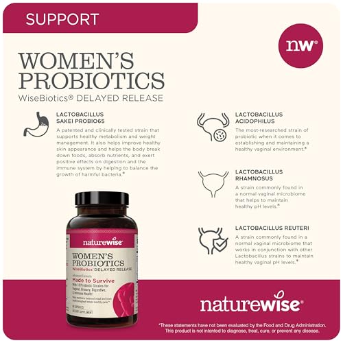 NatureWise Probiotics for Women - With Prebiotics and C