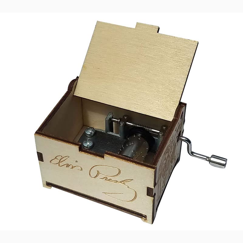 , Elvis Presley Mini Music Box with Can’t Help Falling in Love, Gifts for Women, Men, Birthday, Christmas, Mother’s Day, Anniversary or Merchandise Decor - Standard