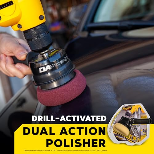 Dual Action Power System Tool: Get Professional Results Compounding, Polishing, and Waxing - Attaches to a Standard Drill - Easy to Use Car Polishing Tool