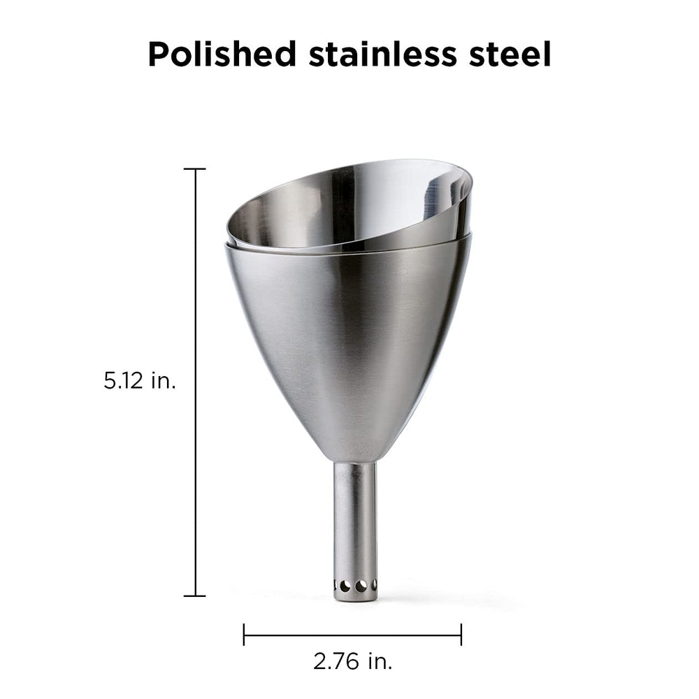 Wine Aerator Shower Funnel with Sediment Strainer, Stainless Steel