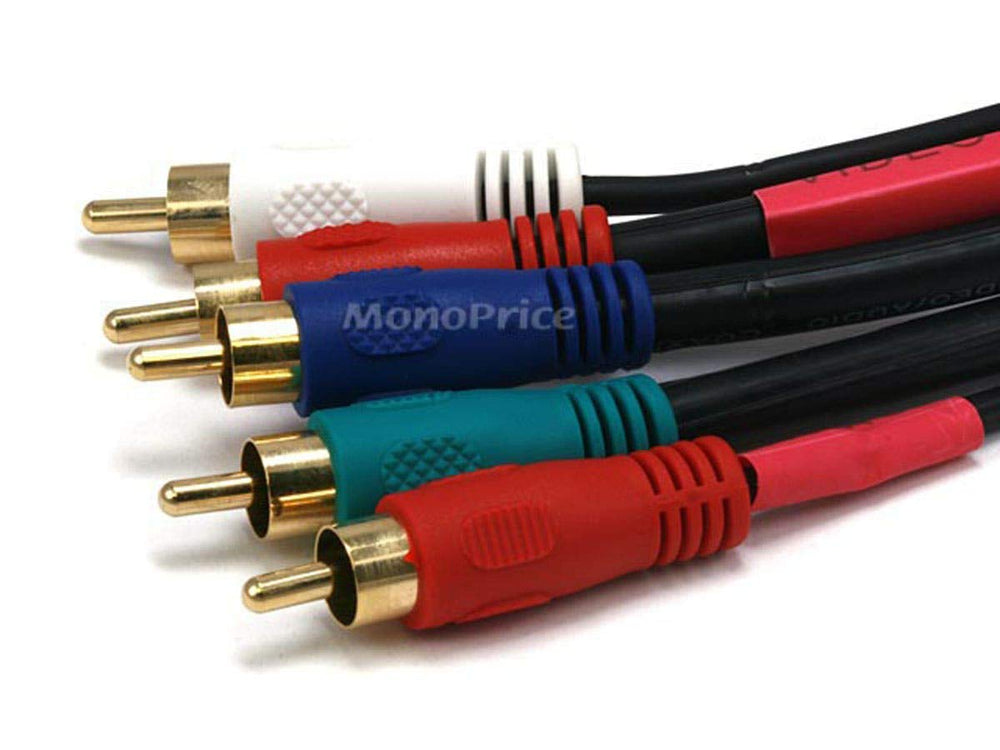 22AWG 5-RCA Component Video/Audio Coaxial Cable