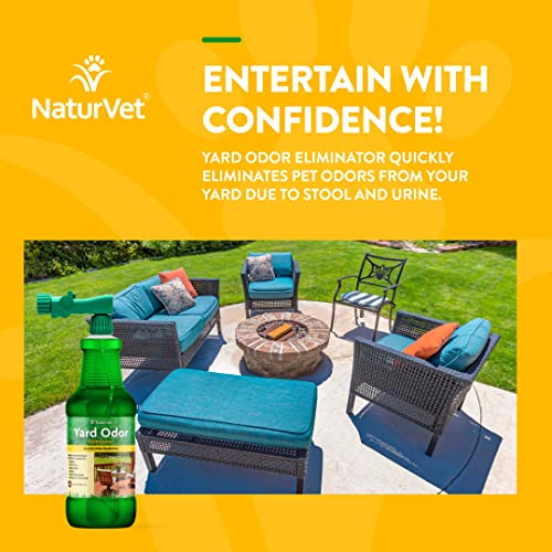 – Yard Odor Eliminator – Eliminate Stool and Urine Odors from Lawn and Yard – Designed for Use on Grass, Plants, Patios, Gravel, Concrete &amp; More – 31.6 oz Ready-to-Use with Nozzle