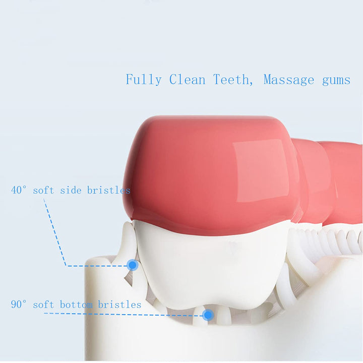 ZALUJMUS 2 Set Kids U-Shaped Whole Mouth Teeth Brush, S