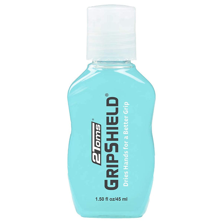 2Toms GripShield, Non-Sticky Grip Enhancer, Dry Grip Solution for Sweaty Hands, Tennis, Pickleball, Golf, Pole Dancing and Gaming, 1.5 Ounce Bottle