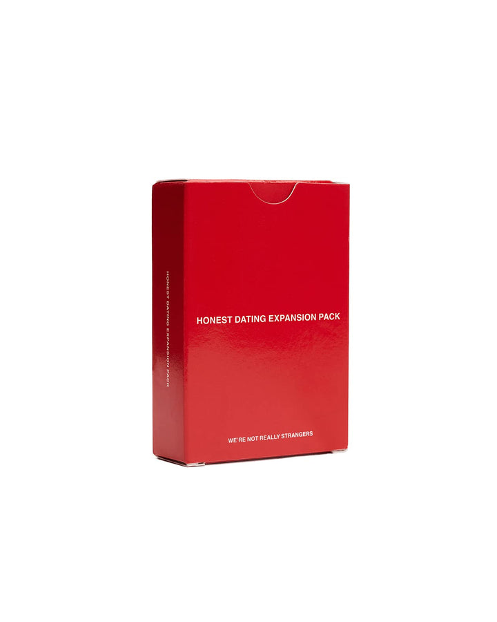 WE&#39;RE NOT REALLY STRANGERS Honest Dating Expansion Pack Card Game – 50 Cards &amp; Wild Cards – Conversation Cards for Couples, Adults, &amp; Teens for Date Nights &amp; Game Nights, Ages 18+, 2 Players