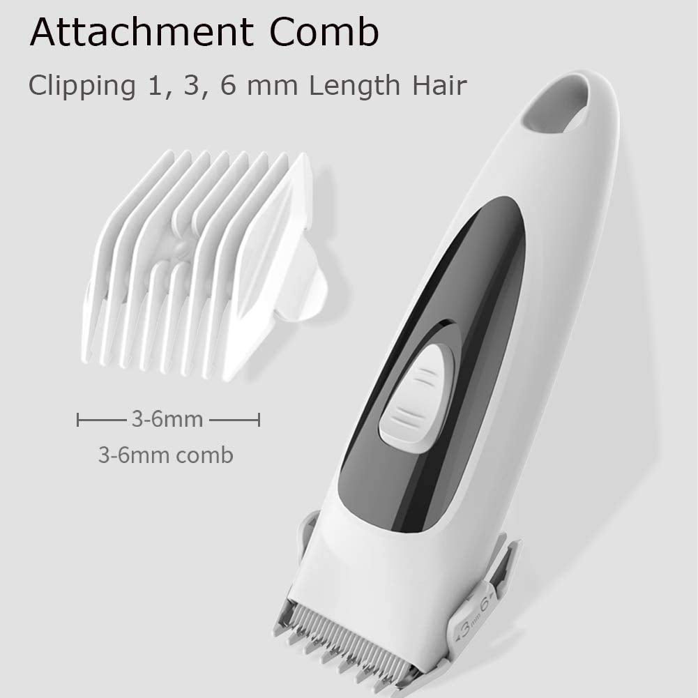 ENSSU Cordless Hair Clipper for Mens, Electric Quiet Men Hair Trimmer with Two Speeds Shifting, USB Rechargeable Waterproof Barber Hair Cutting Kit for Family Use
