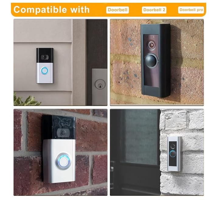 Video doorbell screws, for replacing security screws, compatible with video doorbell, Video doorbell 2 and Pro(4 sets /16 pieces)