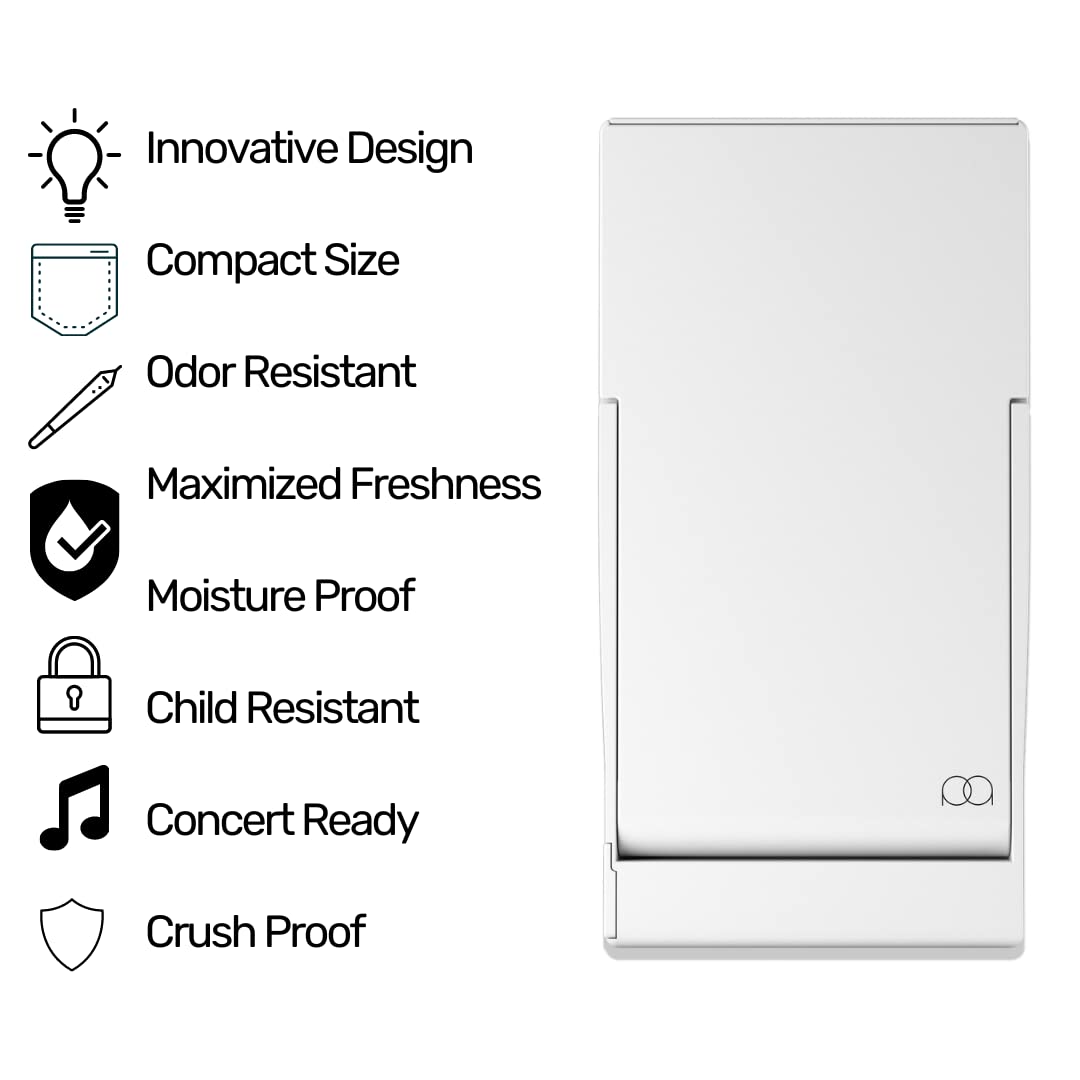 JPAQ - Ultra Sleek Cigarette Case with Waterproof Gasket Seal for 5 Cigarettes, Compact & Crushproof Cigarette Holder