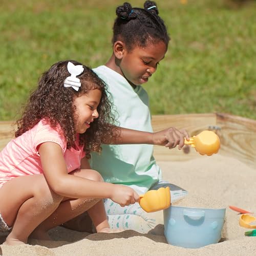 Melissa &amp; Doug Sunny Patch Seaside Sidekicks Sand Baking Set-Beach Toy, Outdoor Play For Kids Ages 3+