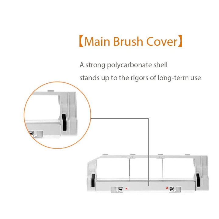 Replacement Main Brush Cover Parts for Roborock E4, E5, S4, S5, S6, S5 Max, S6 Max Vacuum