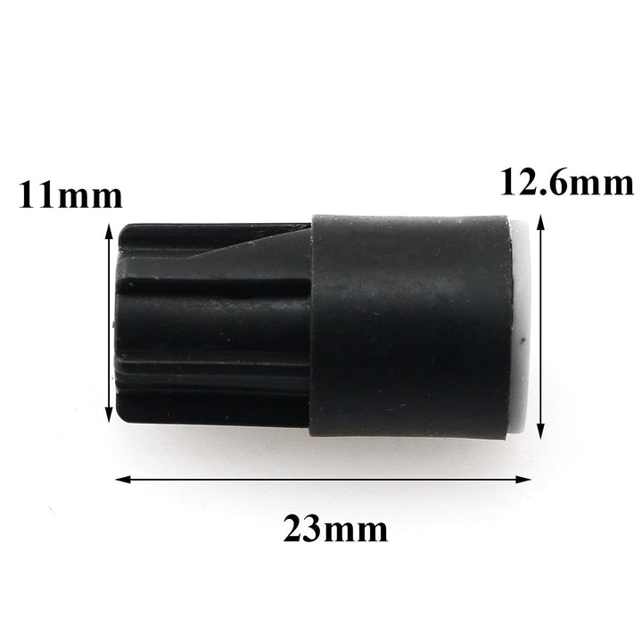 30pcs Waterproof Wire Connectors Nylon Grease Cap Outdoor Electrical Nuts Caps 11mm x 21.5mm, Black