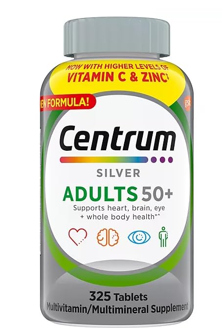 TH Silver Multivitamin for Adults 50+, Multimineral Supplement (325 ct.) with TAHA Sticker