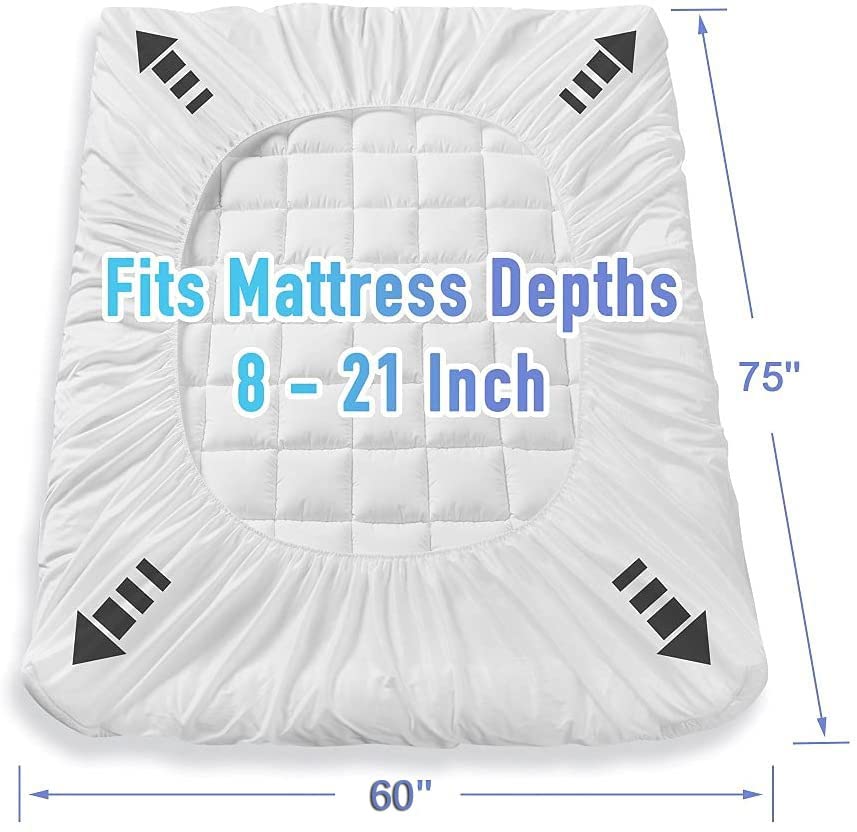 MATBEBY Bedding Quilted Fitted RV Short Queen Mattress 