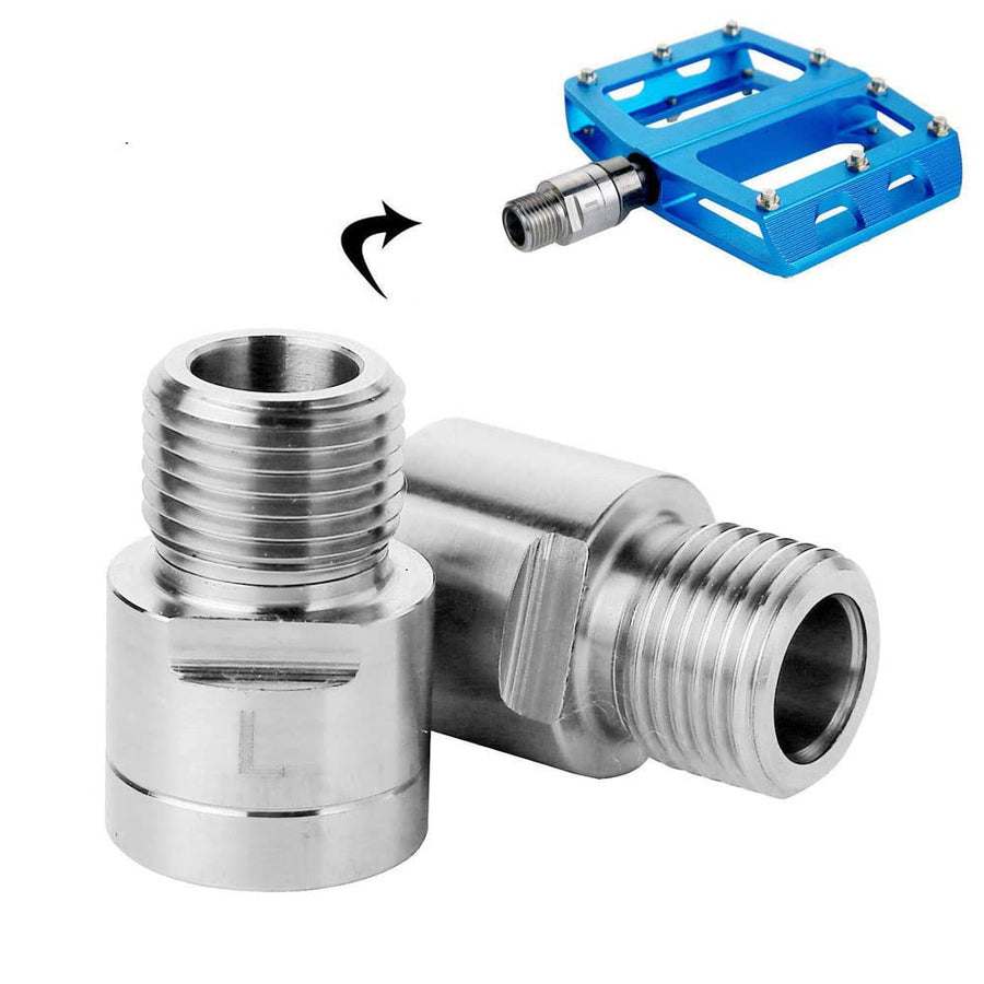 PeSandy Bike Pedal Extenders, 1 Pair Chrome-Molybdenum 