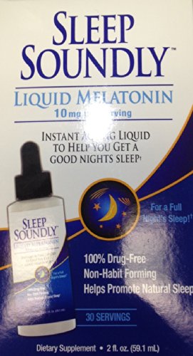 Sleep Soundly Liquid Melatonin 10mg, Instant Acting Sle