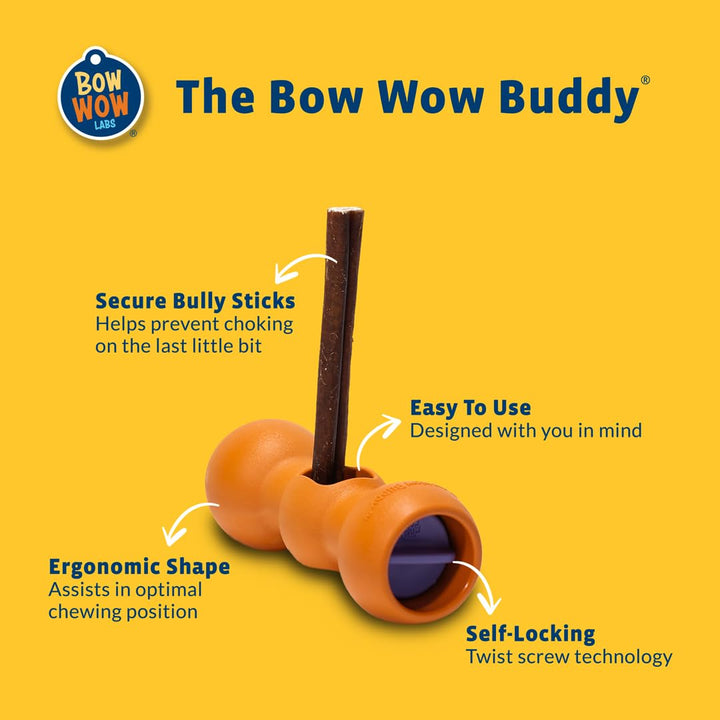 Original Bow Wow Buddy Safety Device | Bully Stick Holder for Dogs (S)