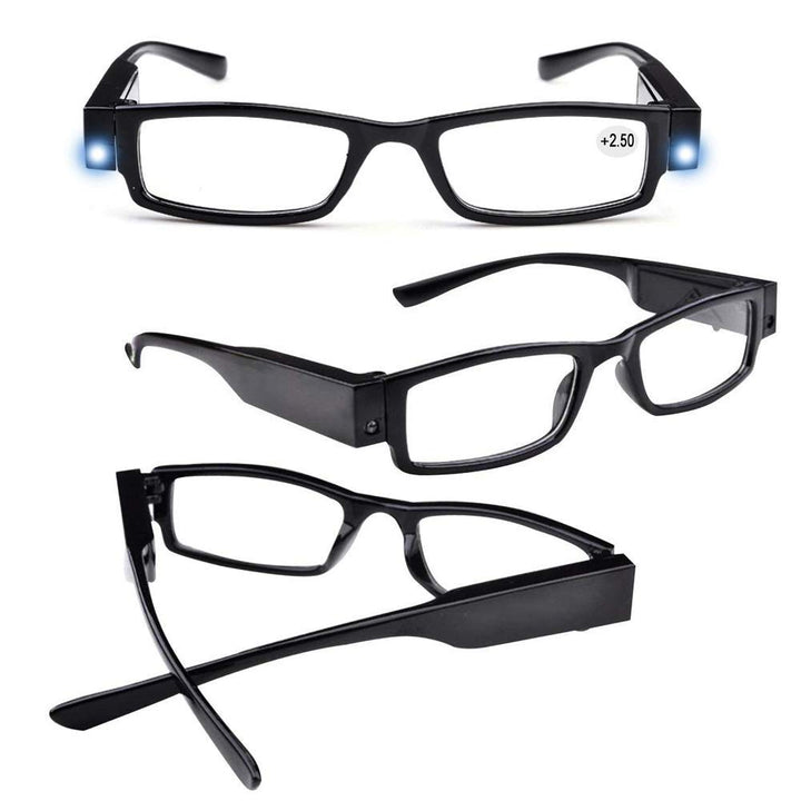 4 Pcs Reading Glasses Led Readers with Lights Fashion G