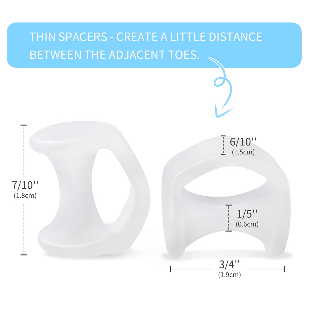 Povihome 10 Pack Pinky Toe Separators, Toe Spacers to S