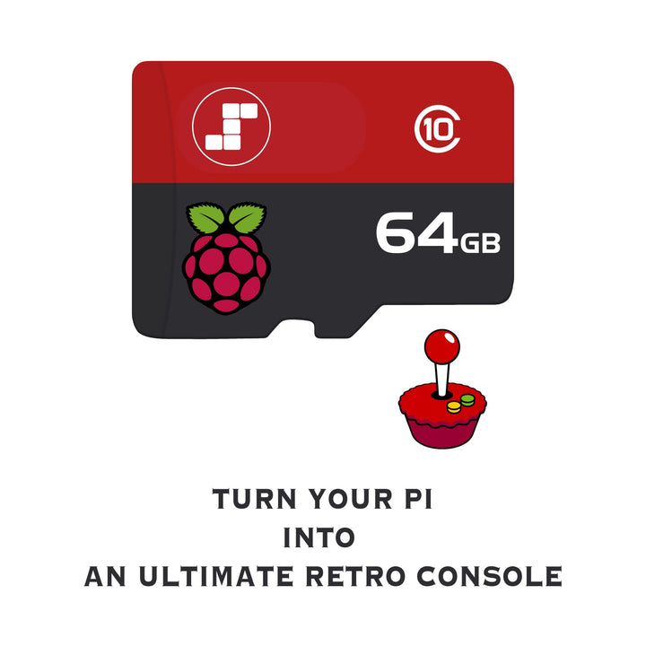 Preloaded RetroPie Batocera Emulator MicroSD Card w/DC/PS1/Sega/Atari/Arcade for Raspberry Pi, Plug Play (64GB, for Raspberry Pi 4/4b+/400)