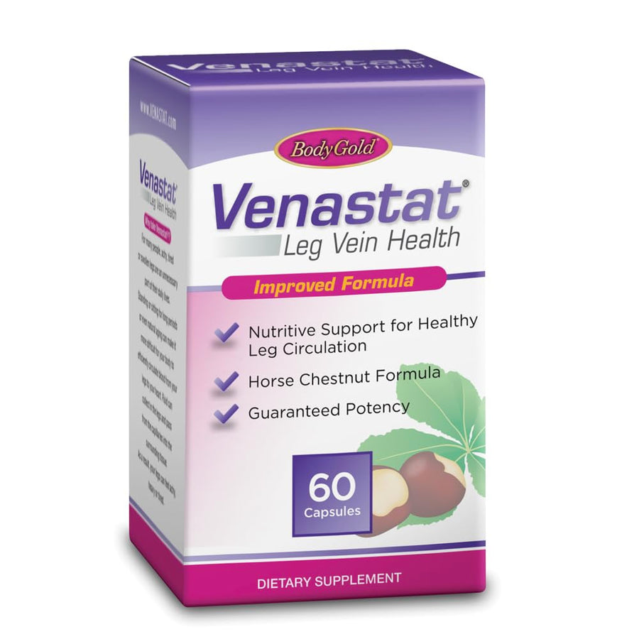 Body Gold Venastat Leg Vein Health, 60 Capsules (60 CT)