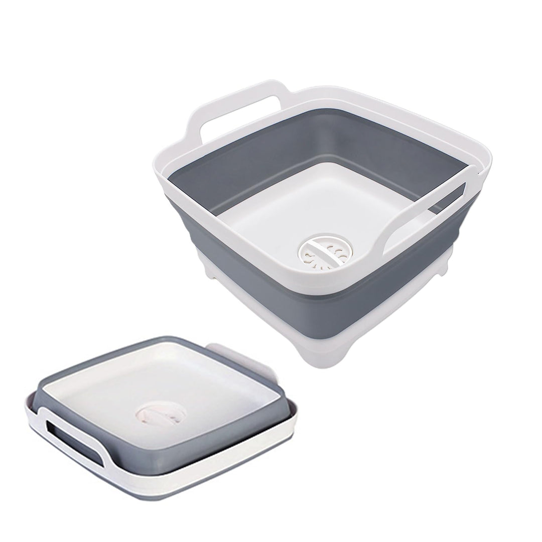 Goderewild 2.4 Gal(9L) Collapsible Dish Basin with Drai