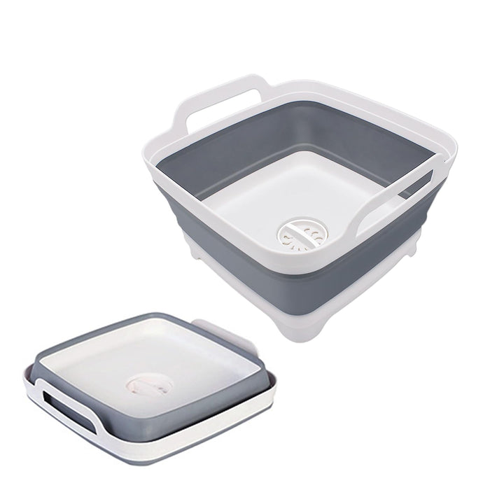 Goderewild 2.4 Gal(9L) Collapsible Dish Basin with Drai