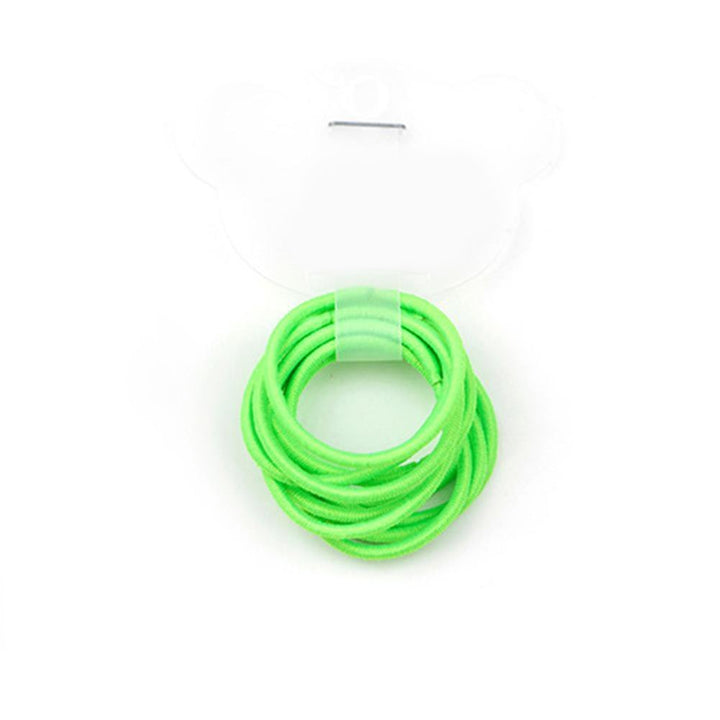50 Pcs, Lime: 2.4 Cm Elastic Bands Hair Ties Children Rubber Hair Headbands - 50 Pcs (Lime)