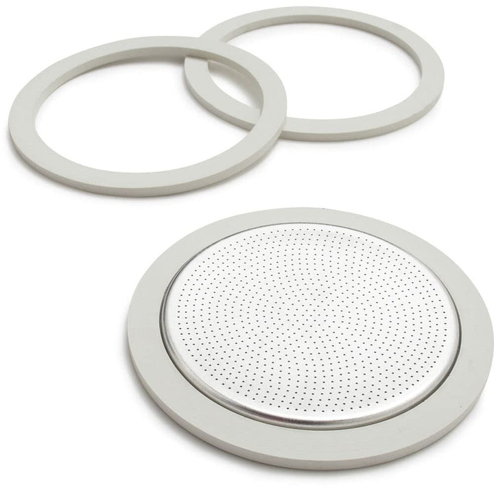 Bialetti Replacement Gaskets and Filter For 9 Cup Stove