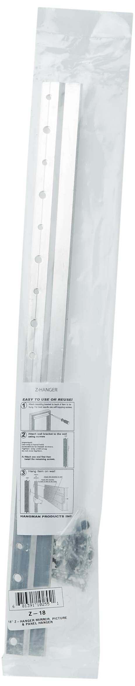 Hangman Z-Hanger Heavy Duty Mirror, Picture and Panel H