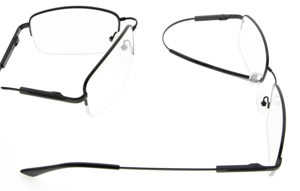 Eyekepper Mens Half-Rim Reading Glasses Memory Readers 