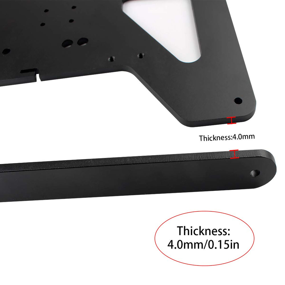 3D Printer CR10 Modular Y Carriage Plate Upgrade 260mm for 2020V/2040V Aluminum Profile Heated Bed Support 3-Point Leveling for CR-10S Hot Bed