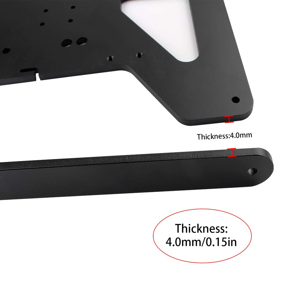 3D Printer CR10 Modular Y Carriage Plate Upgrade 260mm for 2020V/2040V Aluminum Profile Heated Bed Support 3-Point Leveling for CR-10S Hot Bed