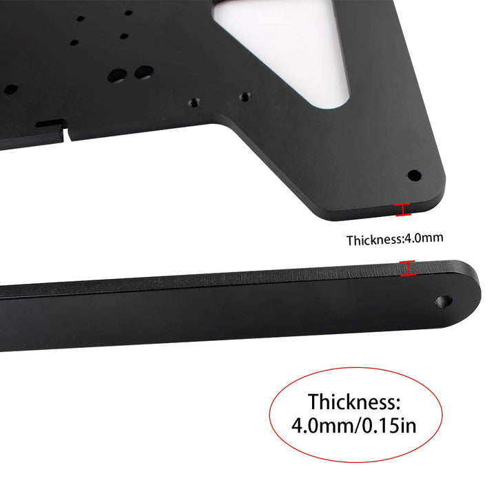 3D Printer CR10 Modular Y Carriage Plate Upgrade 260mm for 2020V/2040V Aluminum Profile Heated Bed Support 3-Point Leveling for CR-10S Hot Bed