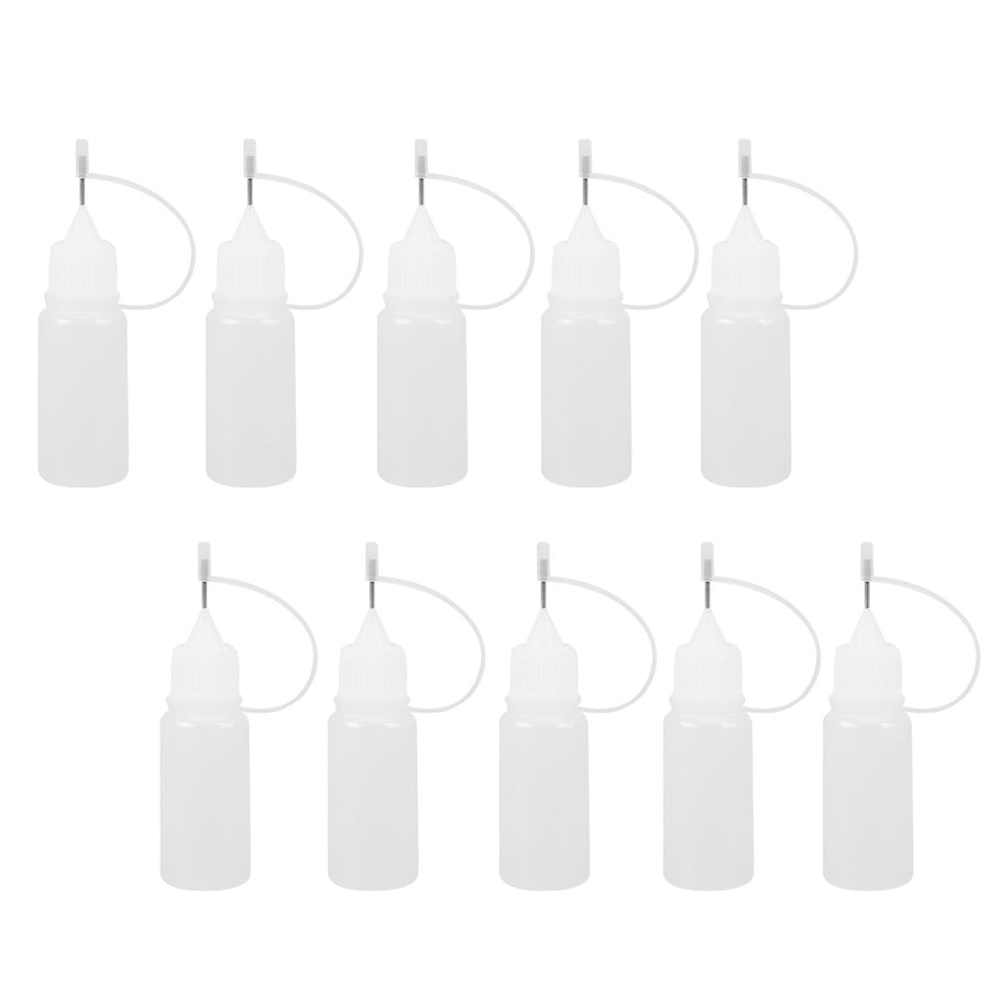 ROSENICE Needle Bottle 10Pcs 10ml Needle Tip Glue Bottl