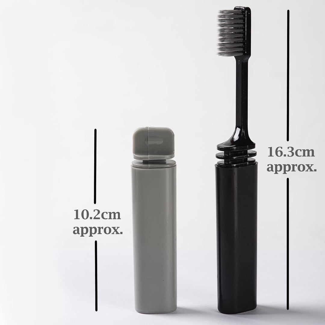 Bamboo Charcoal Folding Toothbrush for Travel Camping H